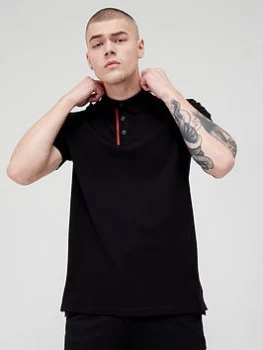 Image of HUGO Dichelangelo Polo Shirt - Black Size M Men