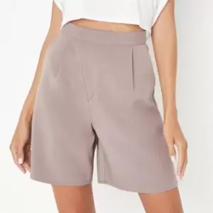 Image of Missguided Tailored Asymmetric Shorts - Grey