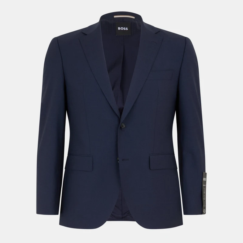 Image of Boss Mens H Jeckson Mm Suit Jacket Open Blue male XS