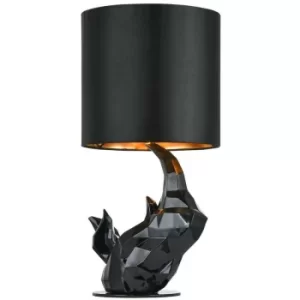 Image of Nashorn Decorative Table Lamp Black, 1 Light, E14