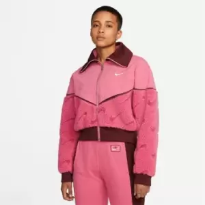 Image of Nike Clash Sherpa Jacket Womens - Pink