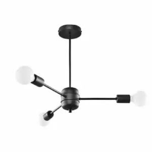 Image of Sollux Chandelier Lango 3 Black