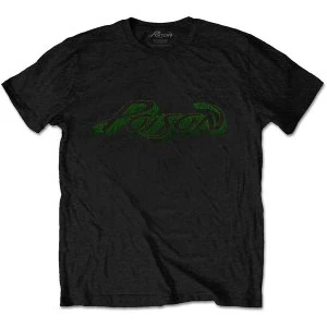 Image of Poison - Vintage Logo Unisex Medium T-Shirt - Black