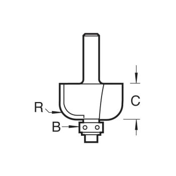 Image of Trend - C062X1/4 SELF GUIDED RADIUS 9.5MM