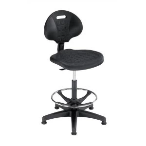 Image of Trexus Lab High Chair Gas Lift Seat W470xD430xH530 785mm Black