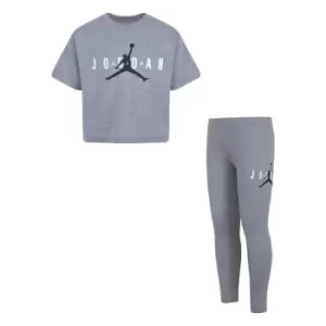 Image of Air Jordan Jordan Two Piece T Shirt and Leggings Infant Girls - Grey