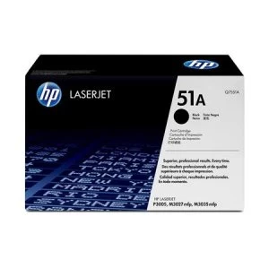Image of HP 51A Black Laser Toner Ink Cartridge