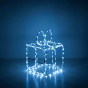 Image of 30cm LED Present Gift Light Xmas Festive Christmas Box Cool White Lights Indoor Outdoor Use