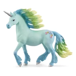 Image of SCHLEICH Bayala Marshmallow Unicorn Stallion Toy Figure, 5 to 12 Years, Multi-colour (70722)
