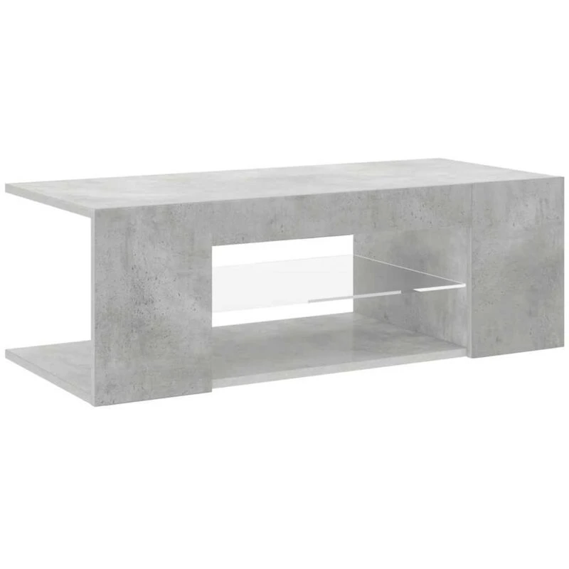 Image of VIDAXL TV Cabinet with LED Lights Concrete Grey 90x39x30cm Vidaxl 8720286216521