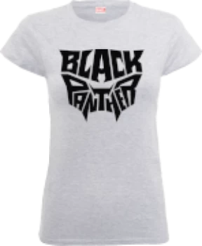 Image of Black Panther Emblem Womens T-Shirt - Grey - S