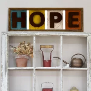 Image of KZM405 Brown White Yellow Orange Mint Beige Decorative Framed MDF Painting