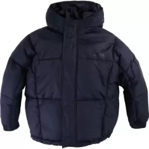 Image of Boss Girls Blue hooded puffer jacket - Blue