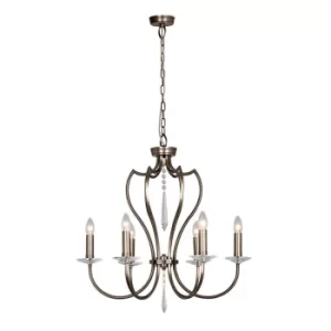 Image of Pimlico 6 Light Chandelier Dark Bronze Finish, E14