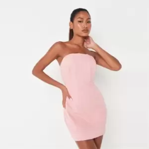 Image of Missguided Petite Corset Bodycon Mini Dress - Pink