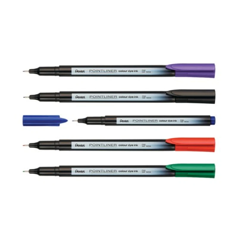 Image of Pentel Pentel S40 Pointliners Assorted Colours (Pack of 6) S40-6 S40-6