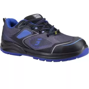 Image of Safety Jogger Mens Cador Safety Trainers (8 UK) (Black/Blue)