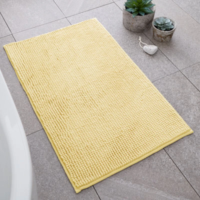 Image of Catherine Lansfield Bobble 50cm x 80cm Bath Mat Yellow