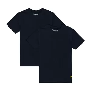 Image of Lyle & Scott Boys 2 Pack Lounge T-Shirts - Navy