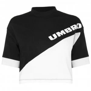 Image of Umbro Umbro Womens Temp Crop Top - Black/White