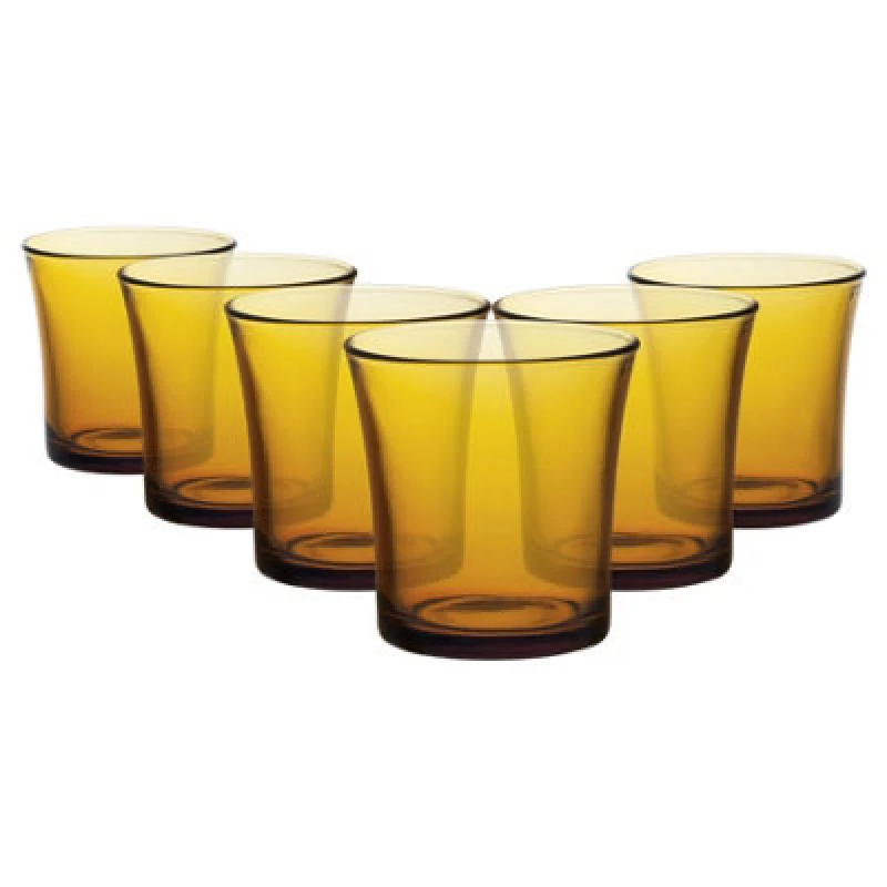 Image of Duralex Lys Tumbler Glasses - 210ml - Pack of 6 Amber
