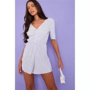 Image of I Saw It First Lilac Keyhole Back Floral Playsuit - Purple