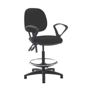 Image of Dams MTO Jota Draughtsmans Chair with Fixed Arms - Curacao Blue