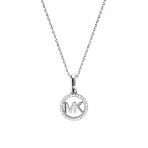 Image of Michael Kors Logo Charm Womens - Silver