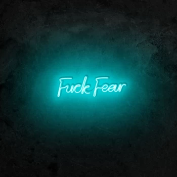 Image of Fuck Fear - Blue Blue Wall Lamp