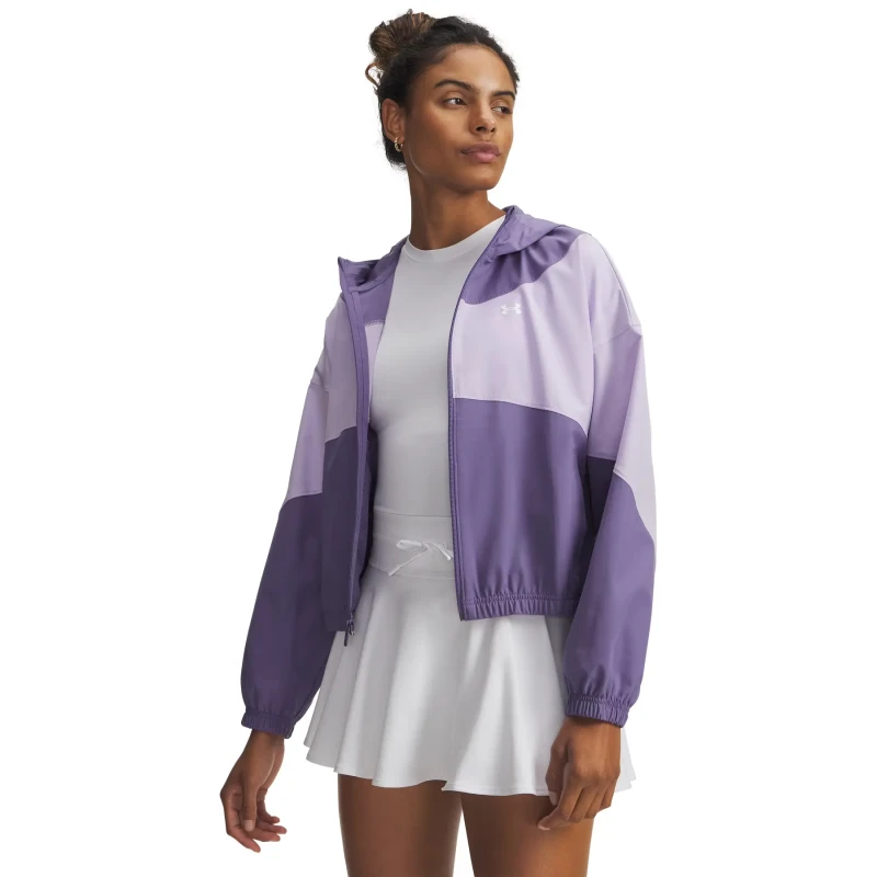 Image of Womens waterproof jacket Under Armour Rival Violet Female S