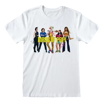 Image of Birds Of Prey - Group Shot Unisex Medium T-Shirt - White