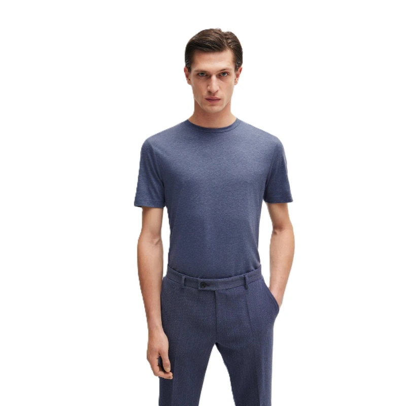 Image of Boss Mens P Tessler Short Sleeve Polo Shirt Navy male S