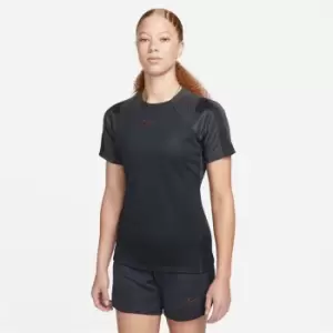 Image of Nike Dri-FIT Strike Womens Short-Sleeve Top - Black
