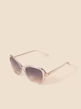 Image of Accessorize Oversized Square Sunglasses, Blue, Women