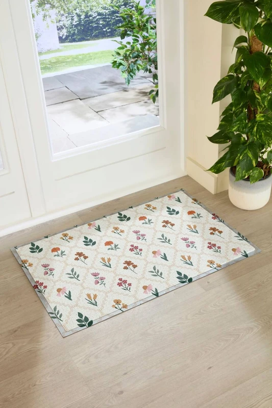 Image of Artsy Doormats Santa Stop Here Indoor Outdoor Doormat