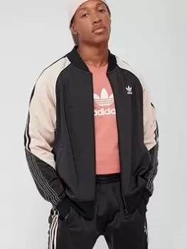 Image of adidas Originals Tricot SST Track Top - Black/White, Size XS, Men