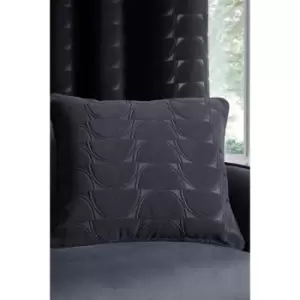 Image of Lucca Geometric Velvet Filled Cushion