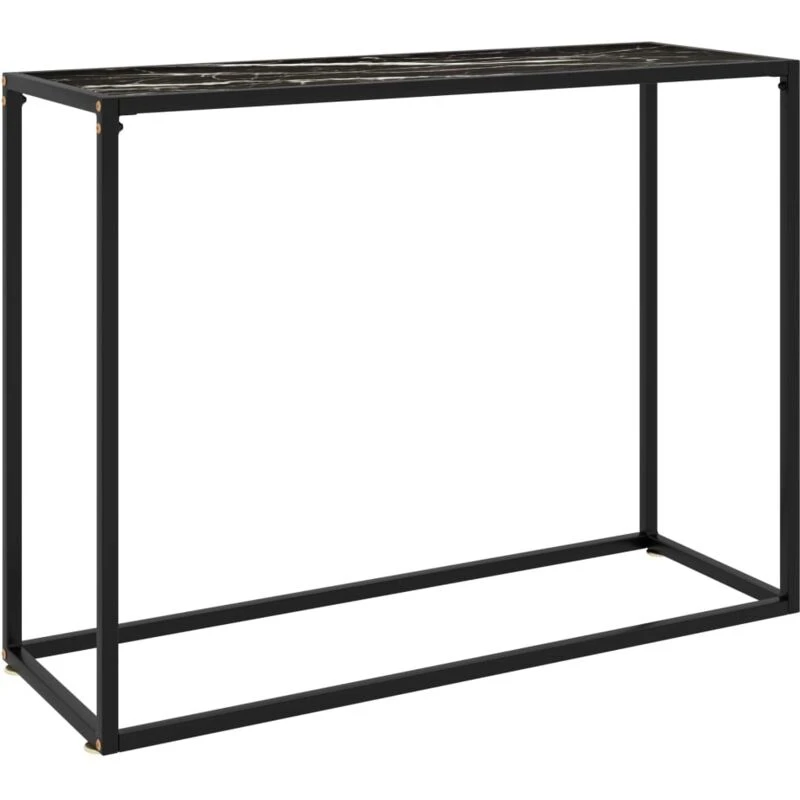 Image of VIDAXL Console Table Black 100x35x75cm Tempered Glass Vidaxl 8720286057421