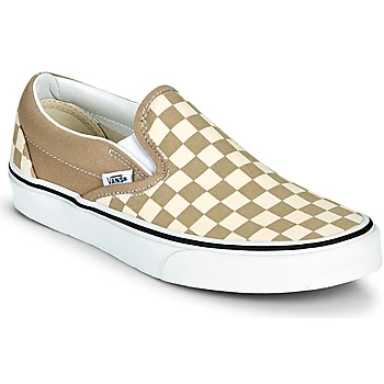 Image of Vans CLASSIC SLIP ON mens Slip-ons (Shoes) in Beige,6,7.5,8,9,9.5,10.5,11,8.5,12,5.5,10