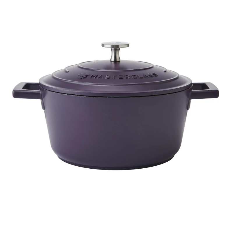Image of MasterClass Purple Cast Aluminium Casserole Dish Purple unisex 2.5L