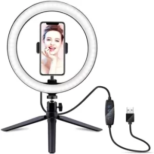 Image of LED Ring Light 26cm with Tabletop Tripod