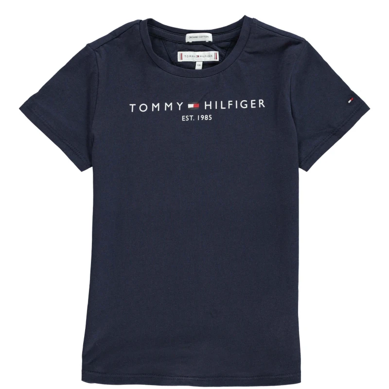 Image of Tommy Hilfiger Junior Girls Essential T-Shirt Regular Fit T-Shirts 10Y Blue 29092218195