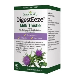 Image of Natures Aid DigestEeze Milk Thistle 60 Tablets