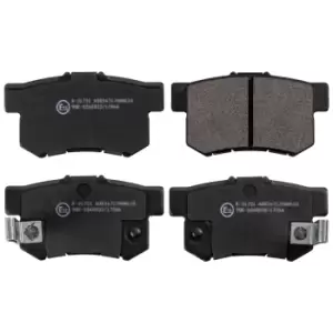 Image of Brake Pad set ADH24247 by Blue Print Rear Axle