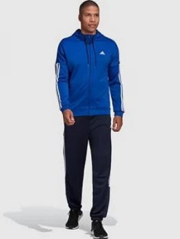 Image of Adidas 3 Stripe Hooded Tracksuit