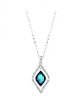 Image of Jon Richard Sw Bermuda Blue Diamond Frame Lemon Fancy Pendant