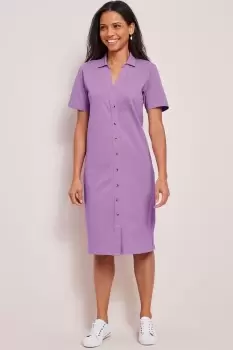 Image of Piqu√ Shirt Dress