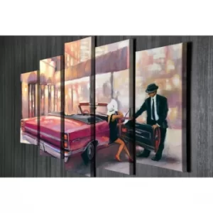 Image of BC110 Multicolor Decorative Canvas Painting (5 Pieces)