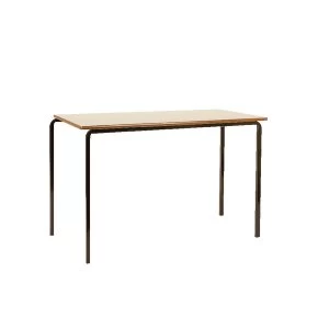 Image of Jemini MDF Edge Beech Top Class Table With Black Frame 1100x550x760mm
