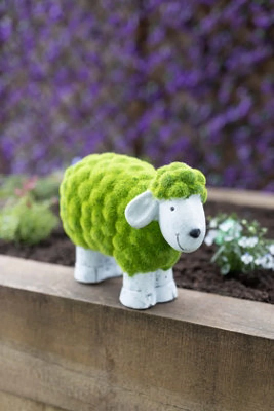 Image of Moss Effect Sheep Garden Ornament